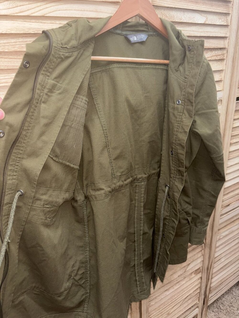 The North Face Women's Cotton Military Style Utility Jacket Size M, Olive Green - Picture 12 of 15
